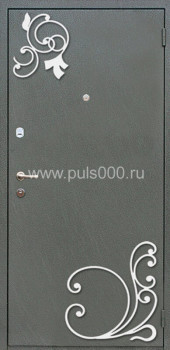 Стальная дверь с ковкой и порошковым напылением KV-1742, цена 43 407  руб.